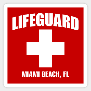 Lifeguard Miami Beach Sticker